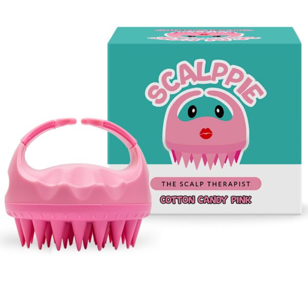 Scalp Massager and Shampoo Brush - Cotton Candy Pink