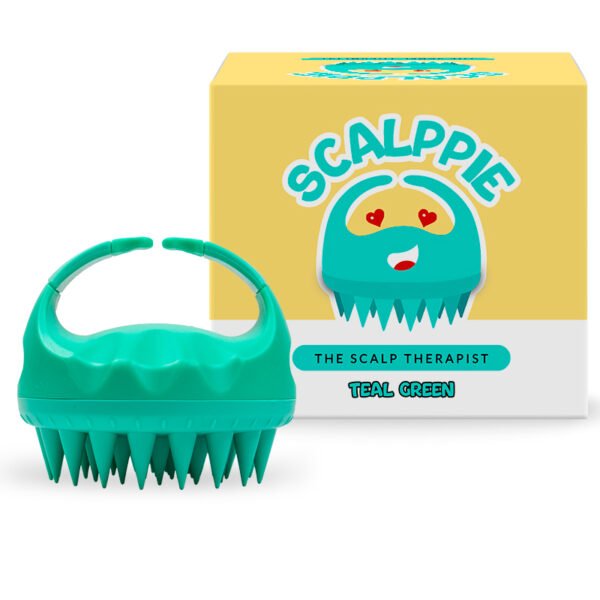 Scalp Massager and Shampoo Brush - Teal Green